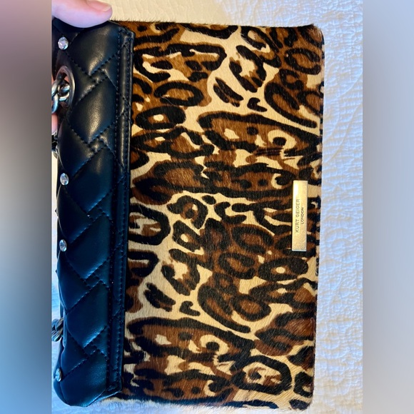 Kurt Geiger, Leather Leopard Medium Kensington Bag. - Picture 9 of 13